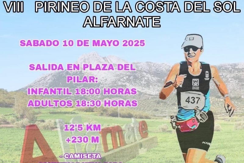 Alfarnate calienta motores para su VIII Carrera Popular Pirineo Costa del Sol