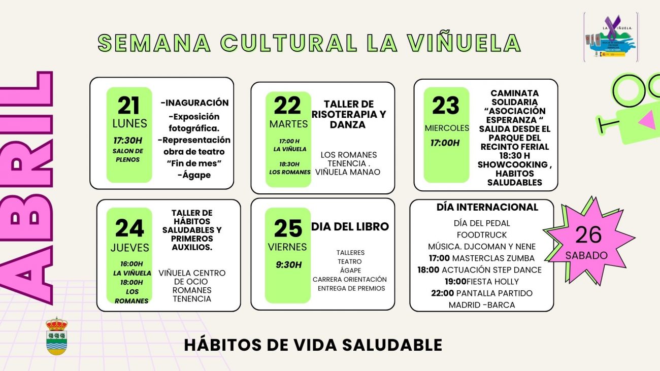 Programación Semana Cultural La Vinuela