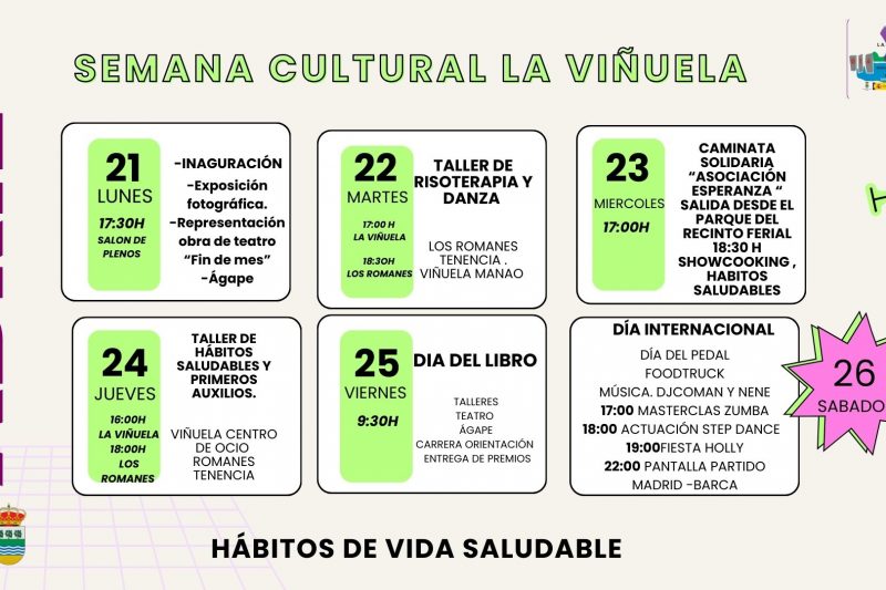 La Viñuela celebra su Semana Cultural con actividades para todos los públicos