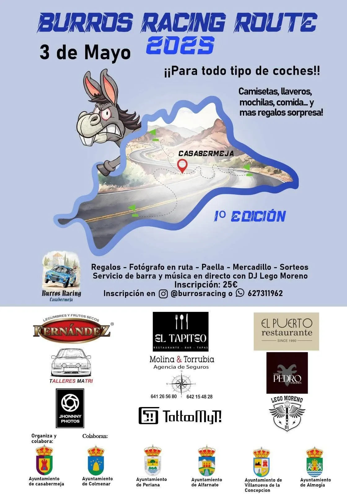 I Burros Racing Route
