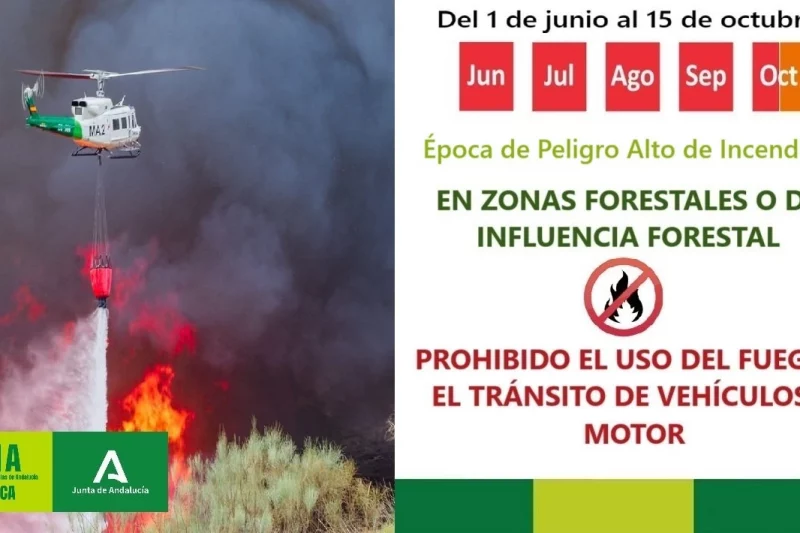 Ya está activo el nuevo Plan de Emergencias de Andalucía con control digital de incendios forestales