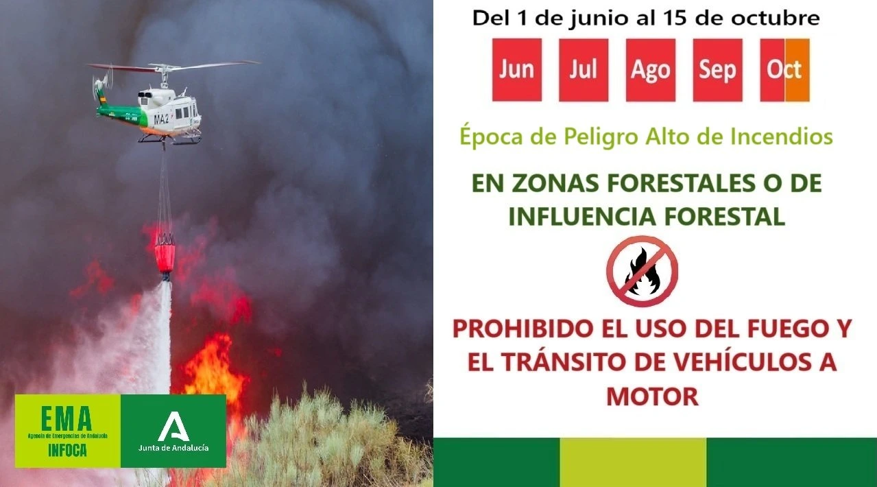 Fechas de alto riesgo de incendios