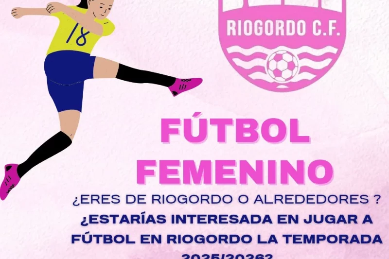 Riogordo C.F. lanza una convocatoria para crear un equipo femenino de fútbol