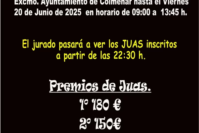 Los Júas, los disfraces y la música tomarán las calles de Colmenar en San Juan
