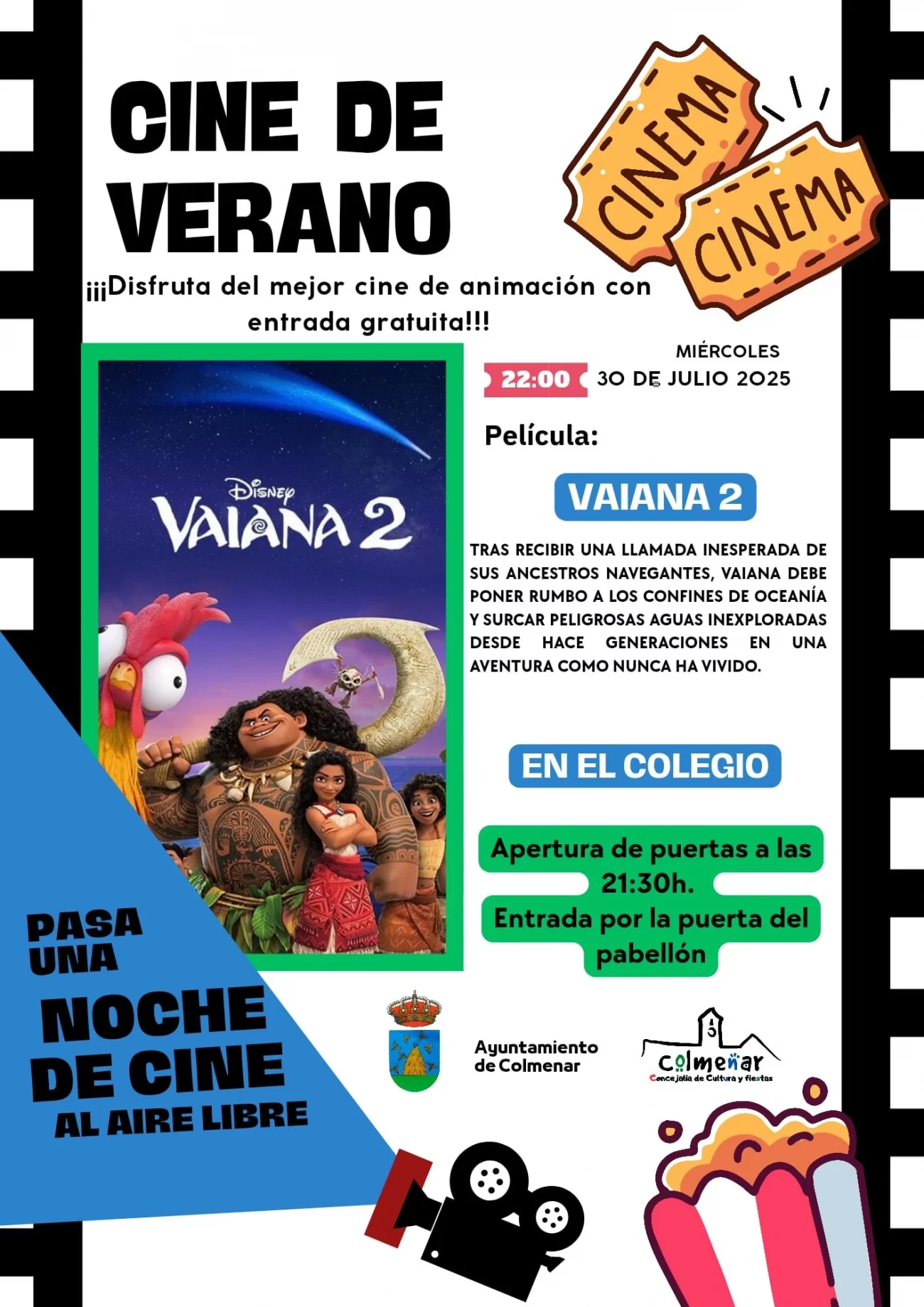 CIne de verano en Colmenar Vaiana2