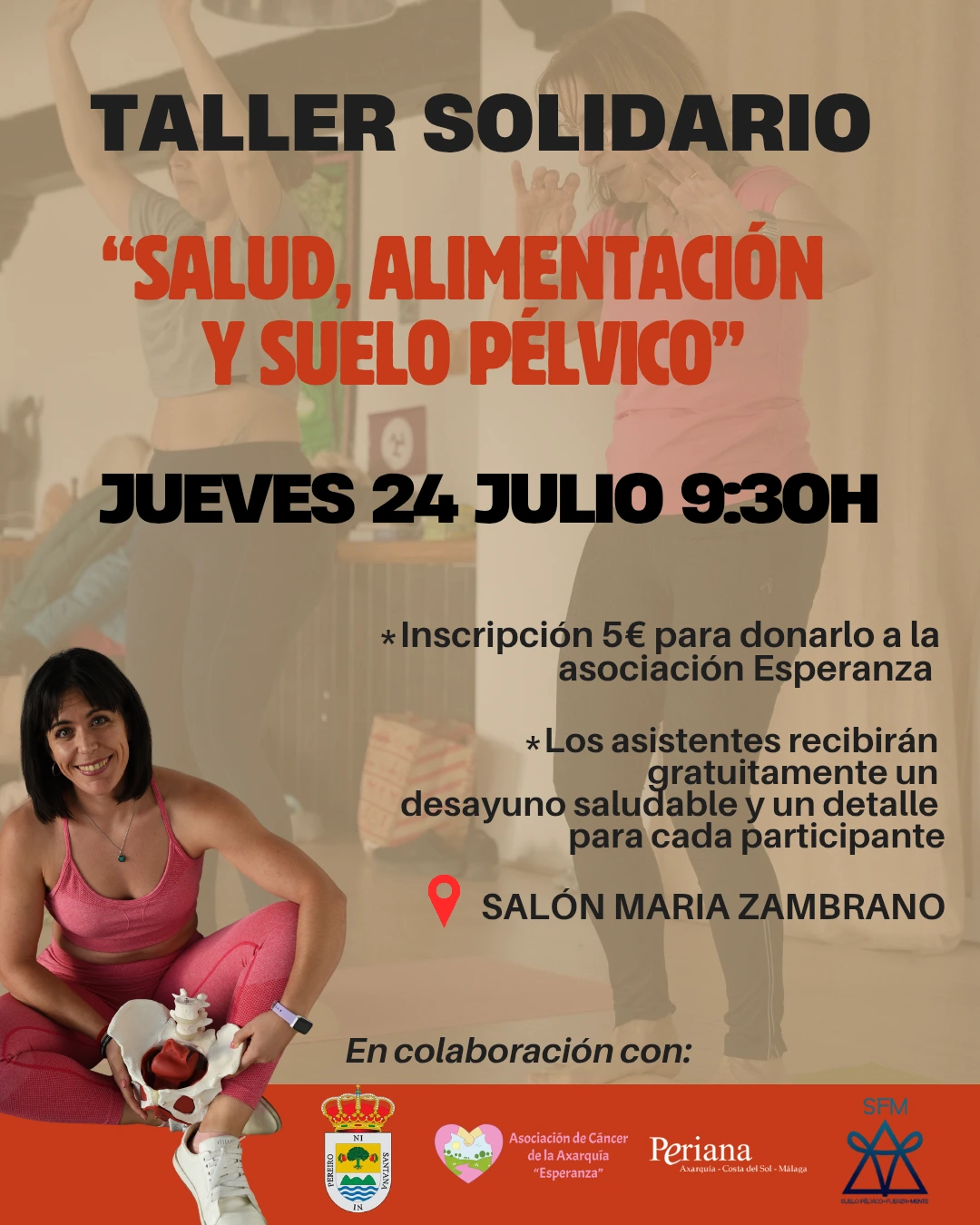 Taller solidario sobre salud y suelo pélvico en Periana