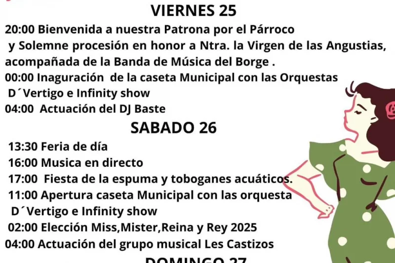 La Viñuela celebra su Feria del 24 al 27 de julio