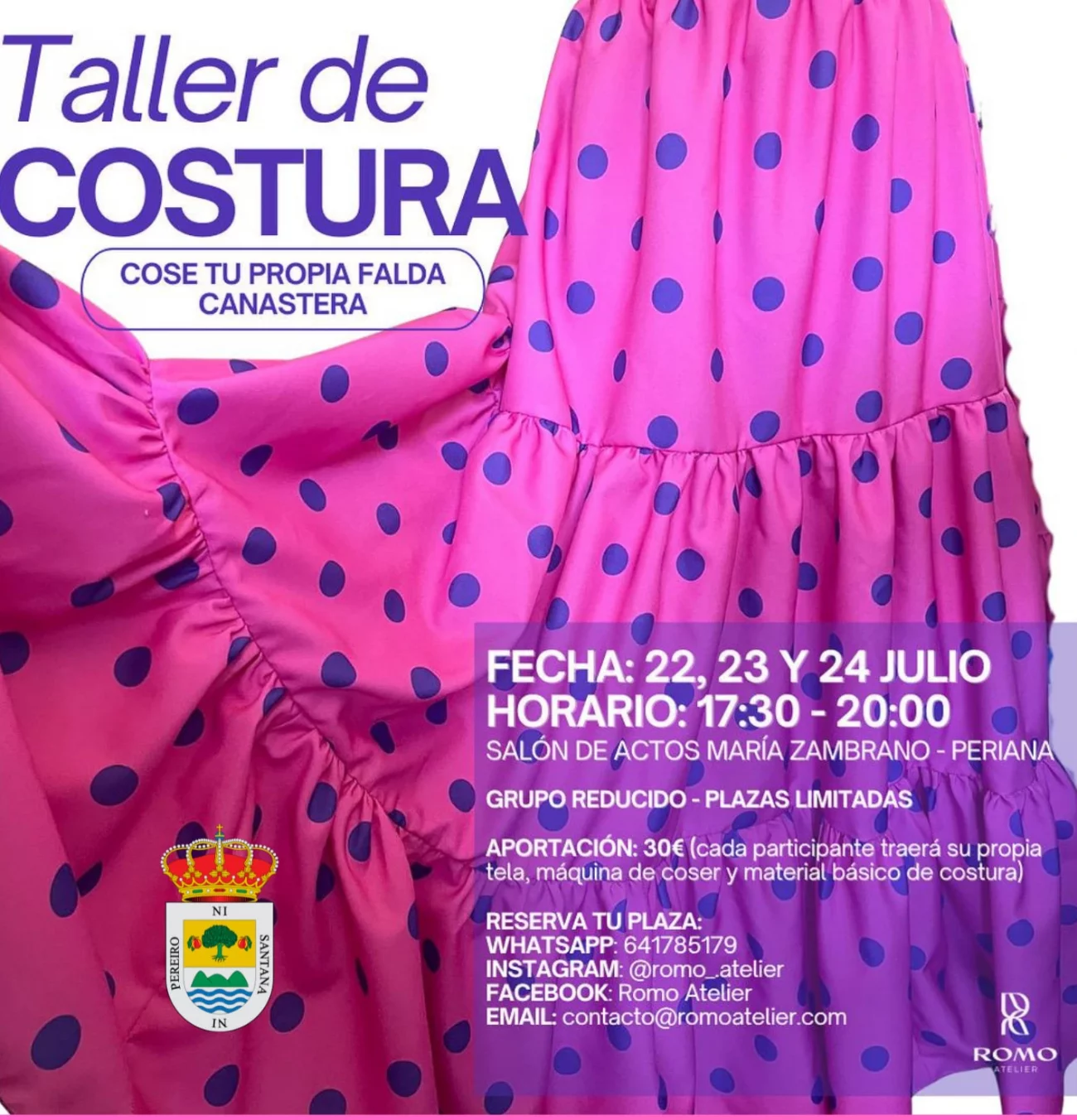 Taller de costura en Periana
