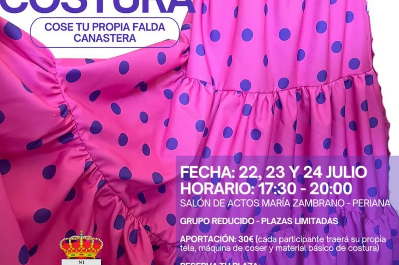 Periana acoge un taller de costura para confeccionar una falda canastera