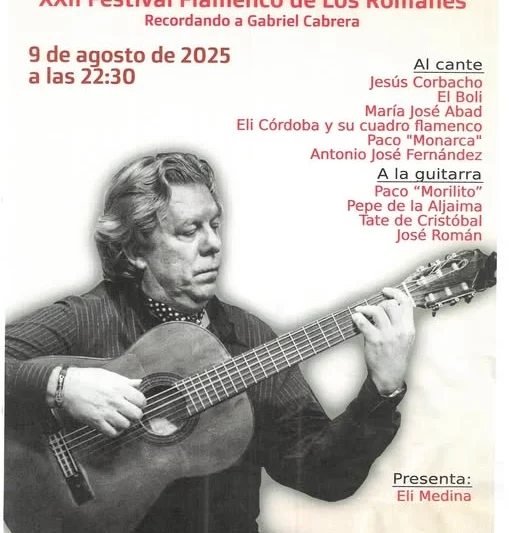 El Corralón del Cante volverá a emocionar en Los Romanes con su XXII edición, en recuerdo a Gabriel Cabrera