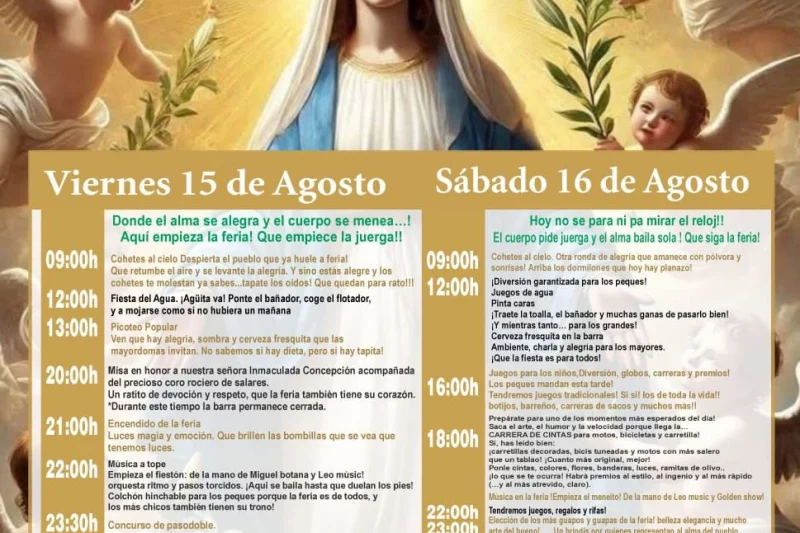 Canillas de Aceituno vive la Feria Río Bermuza 2025 del 15 al 17 de agosto