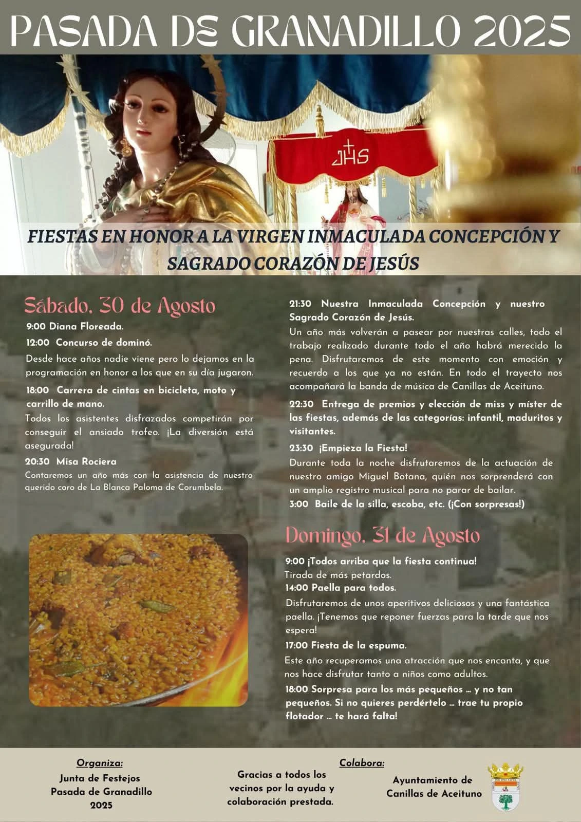 Fiestas pasada de granadillo