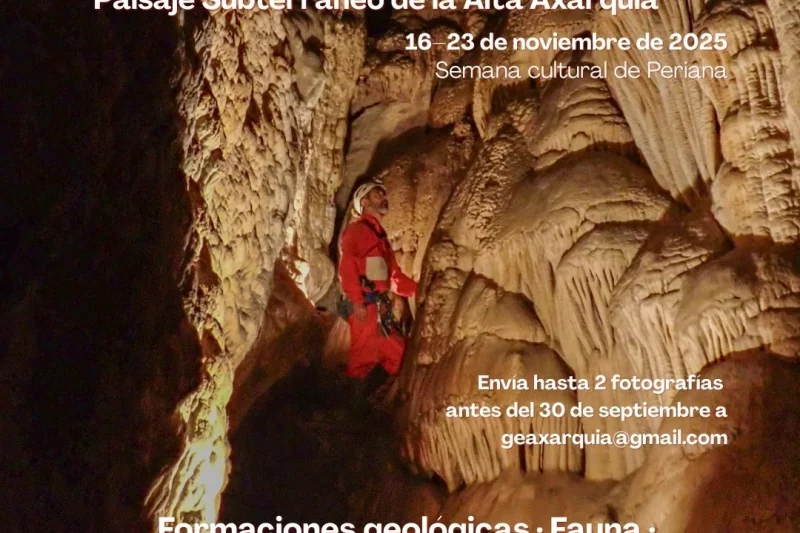 Convocatoria abierta para participar en la exposición fotográfica “Paisaje Subterráneo de la Alta Axarquía”