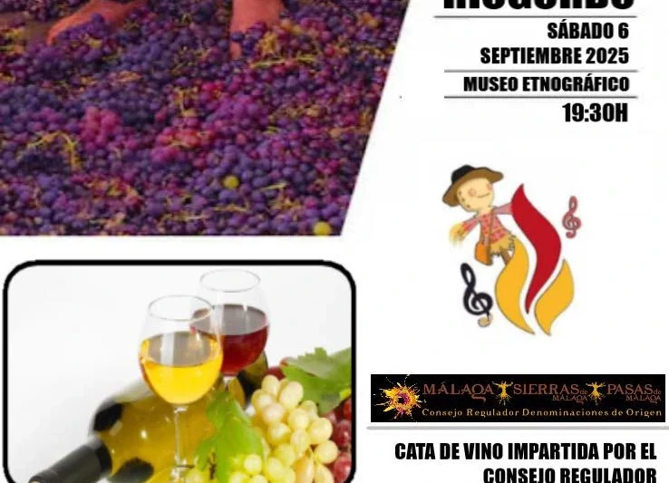 Pisa de la uva de Riogordo