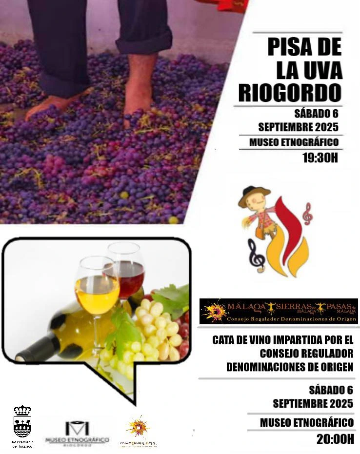 Pisa de la uva de Riogordo