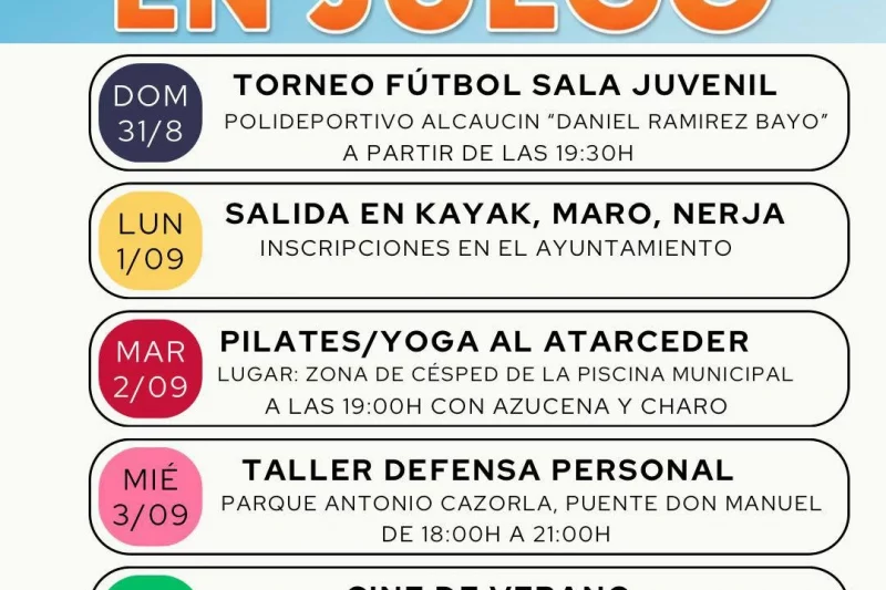 Alcaucín celebra una Semana Saludable con deporte, cultura y bienestar