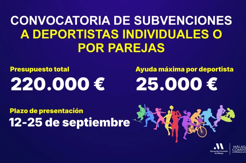 Subvencion deportistas diputacion de malaga