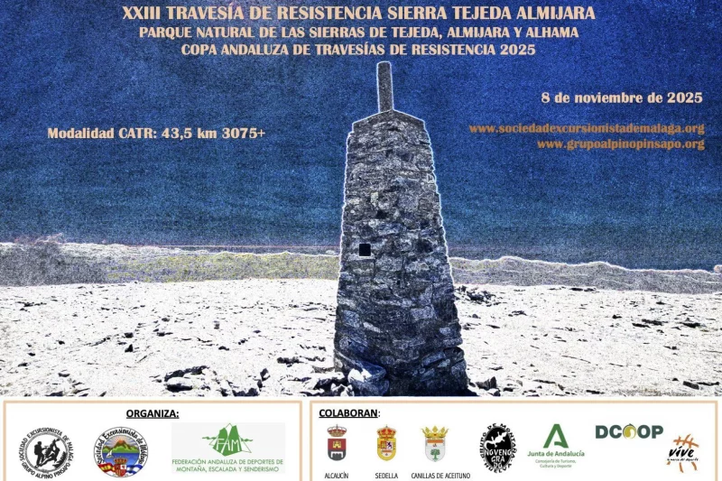 La Travesía de Resistencia Sierra Tejeda Almijara regresa en noviembre con 43 kilómetros de montaña