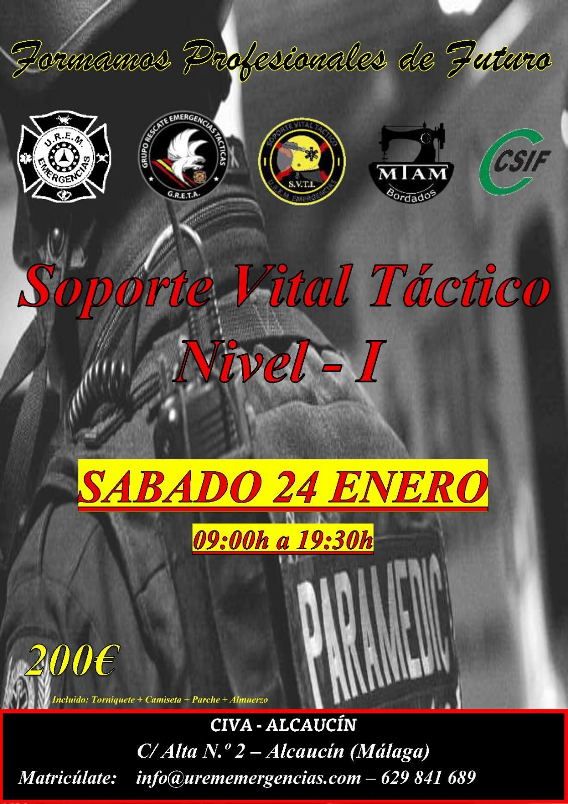 Curso Soporte Vital Básico en Alcaucín