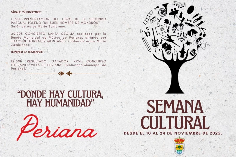 Periana inaugura su Semana Cultural con más de treinta actividades y una exposición inédita sobre el patrimonio subterráneo de la Axarquía