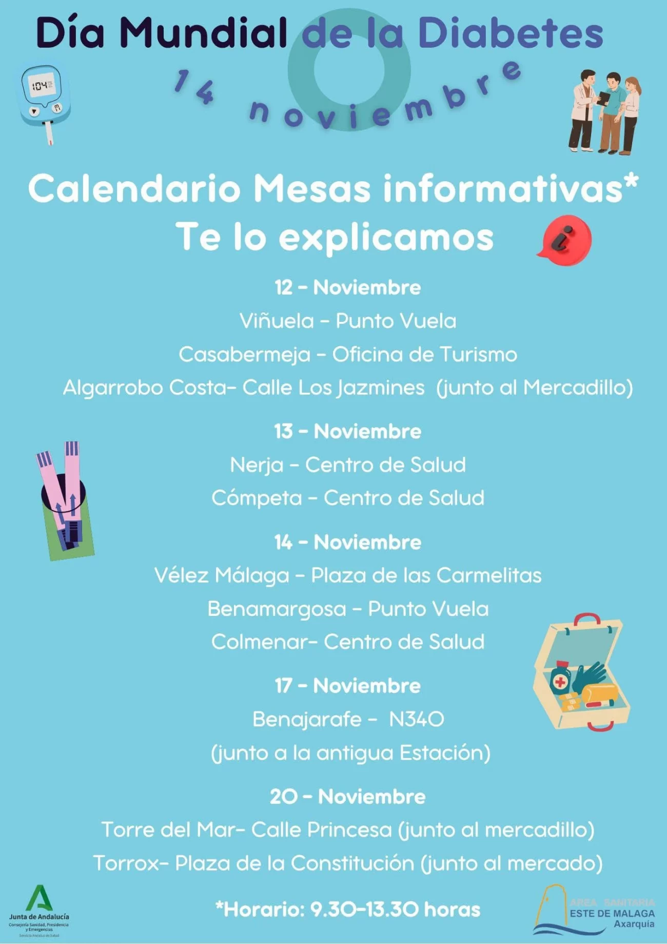 Charlas con motivo del Día Mundial de la Diabetes
