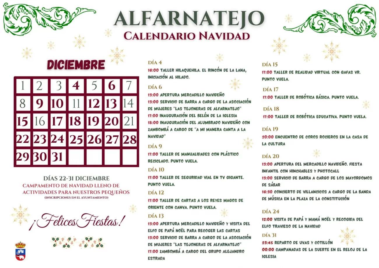 Programación de Navidad en Alfarnatejo