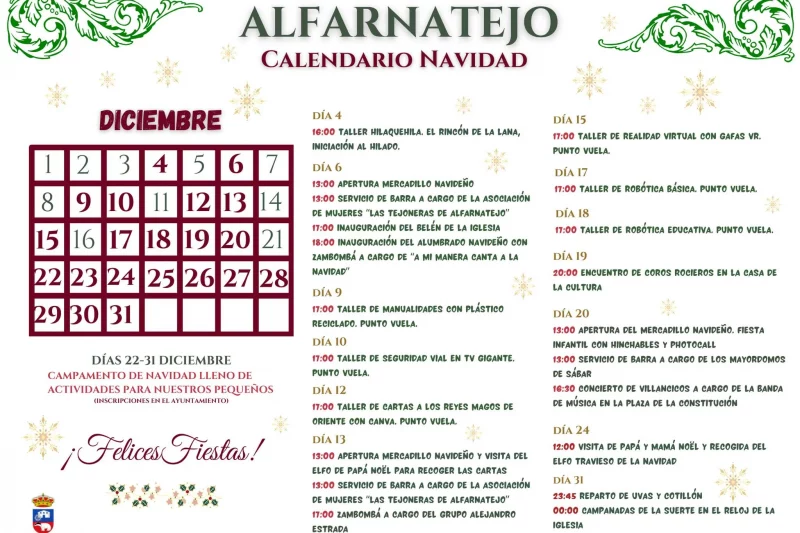 Alfarnatejo presenta una Navidad llena de tradición, cultura y actividades para todas las edades