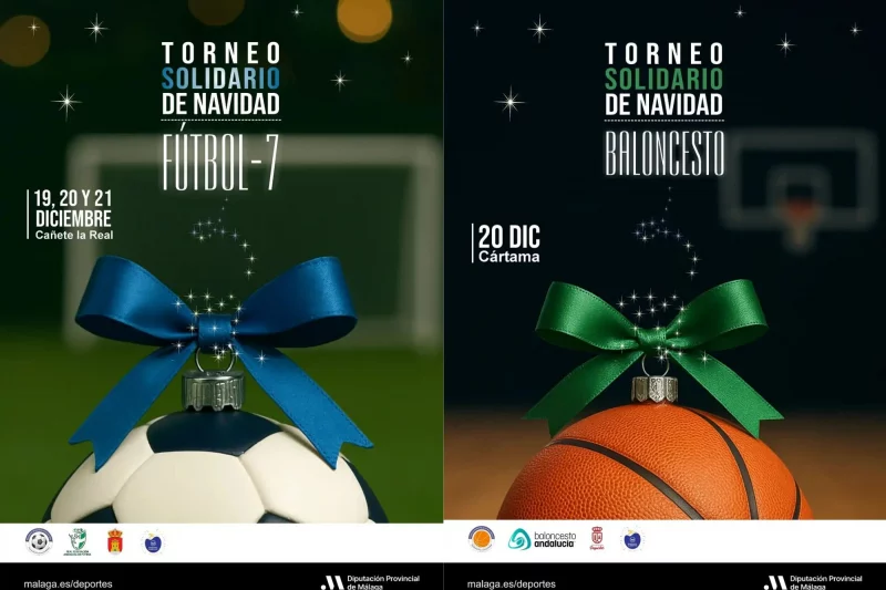 Escolares de Periana y Colmenar participarán en los torneos solidarios de Navidad de la Diputación de Málaga