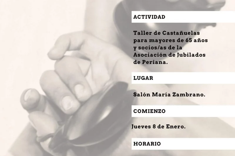 Periana pone en marcha clases de castañuelas para mayores de 65 años  