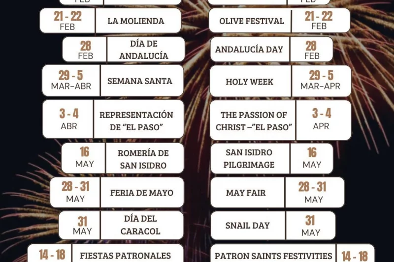 Riogordo presenta su calendario anual de fiestas y tradiciones