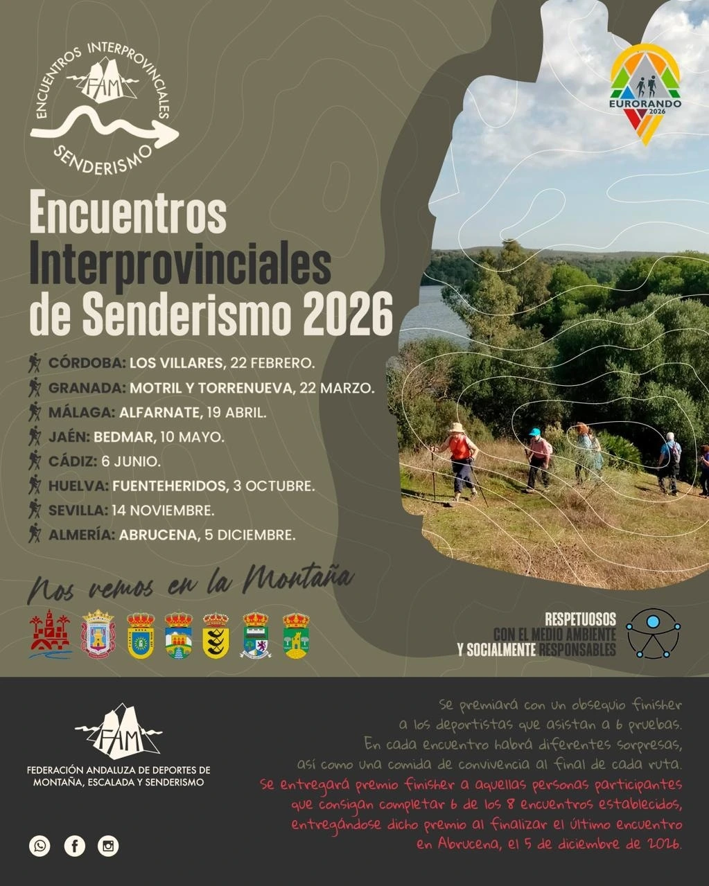 Calendario de senderismo de FADMES