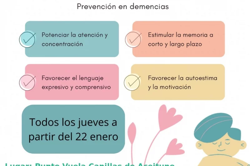 Comienzan en enero los talleres de estimulación cognitiva en Canillas de Aceituno