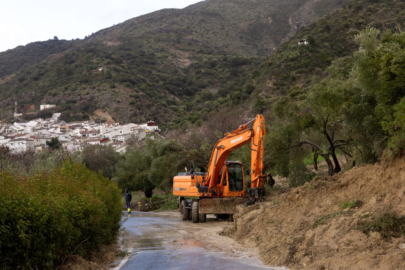 Daños en carreteras. FOTO: Diputación de Málaga