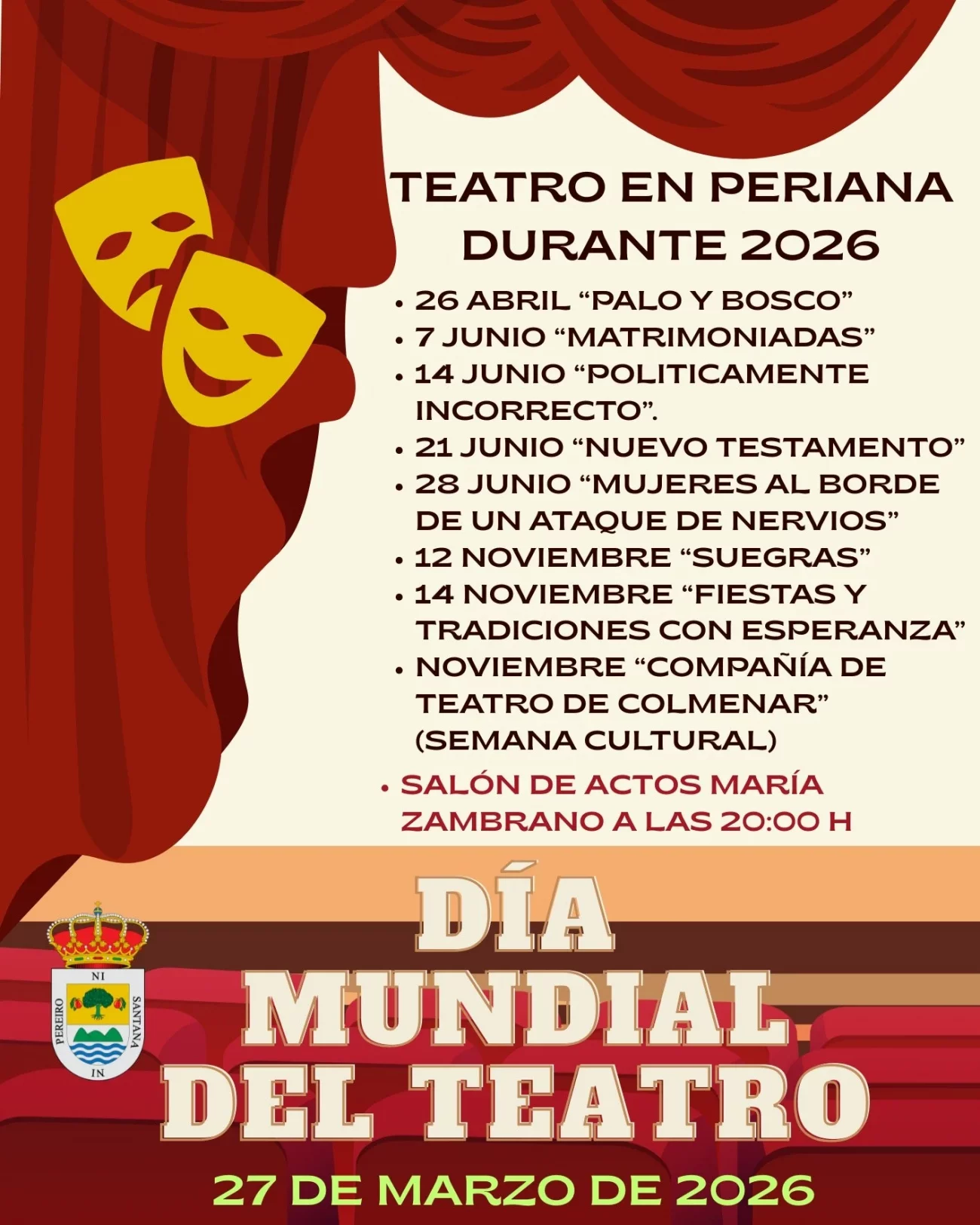 Agenda teatral de Periana 2026